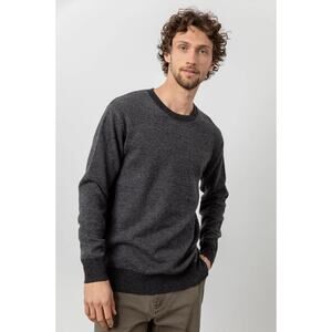 Rails Rune Pullover Sweater Mens Charcoal Ice Medium Wool Blend Casual Office